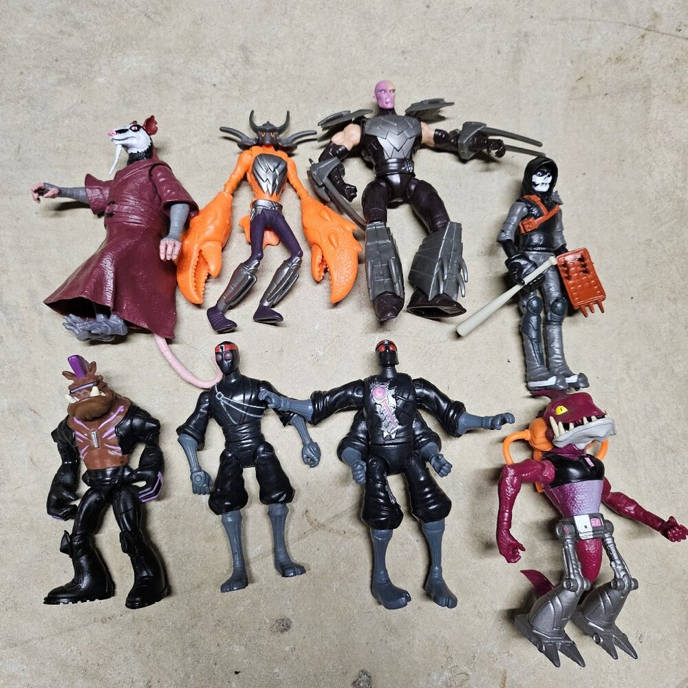 TMNT Teenage Mutant Ninja Turtles Lot Fish Face Shredder Splinter Casey Bebop
